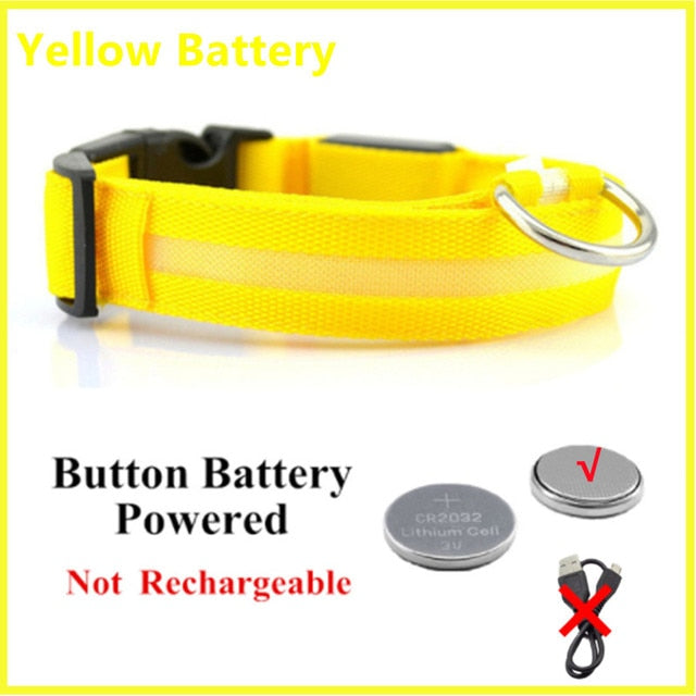 Yellow ButtonBattery / M Neck 37-46 CM